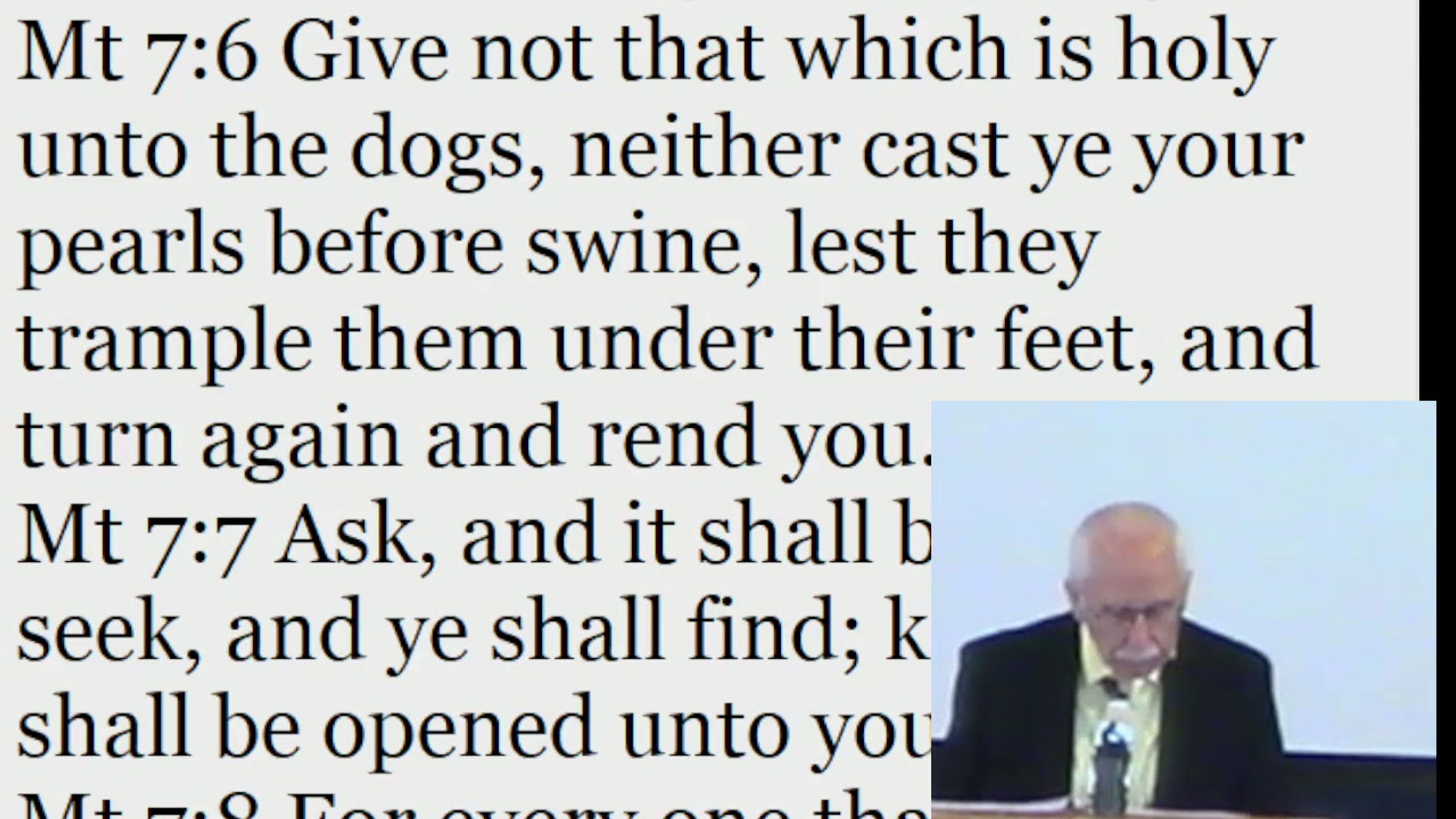 9/13: Matthew 7:6-12 - 10amSun